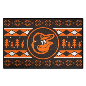 Baltimore Orioles Holiday Sweater Starter Mat Accent Rug - 19in. x 30in.