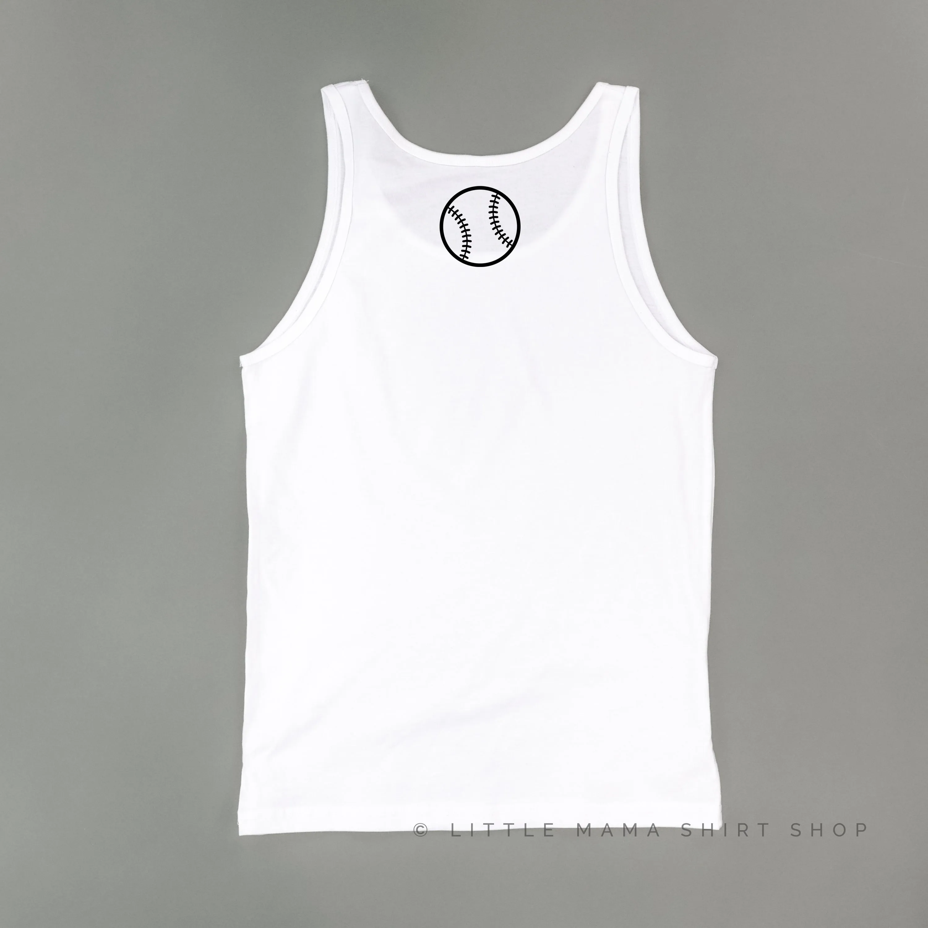 Baseball Mama - Baseball Detail on Back - Unisex Jersey Tank