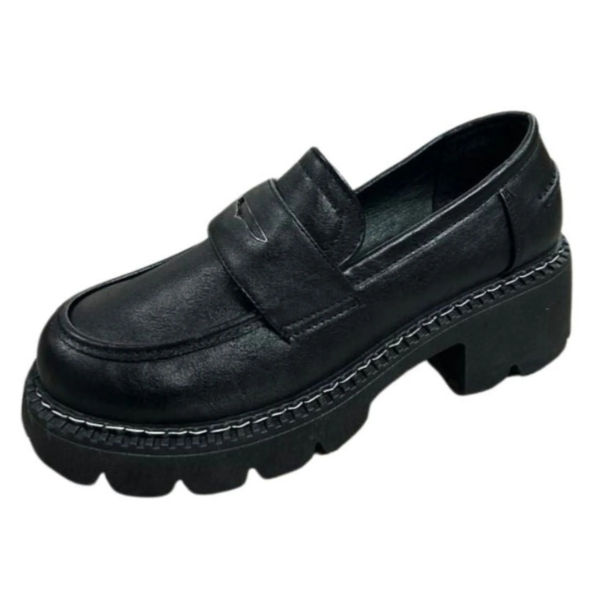 Black Chunky Platform Shoes