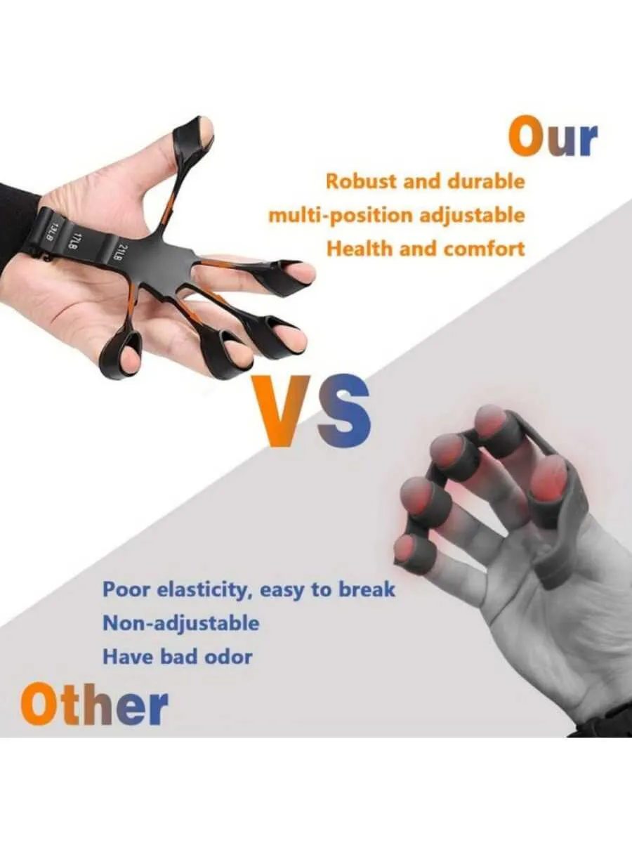 Black Silicone Hand Grip Strengthener