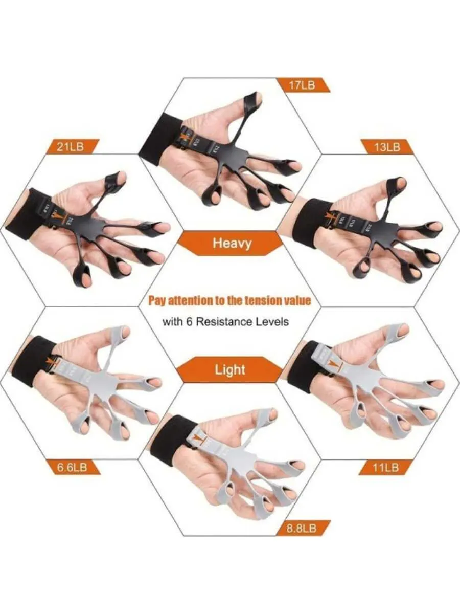 Black Silicone Hand Grip Strengthener