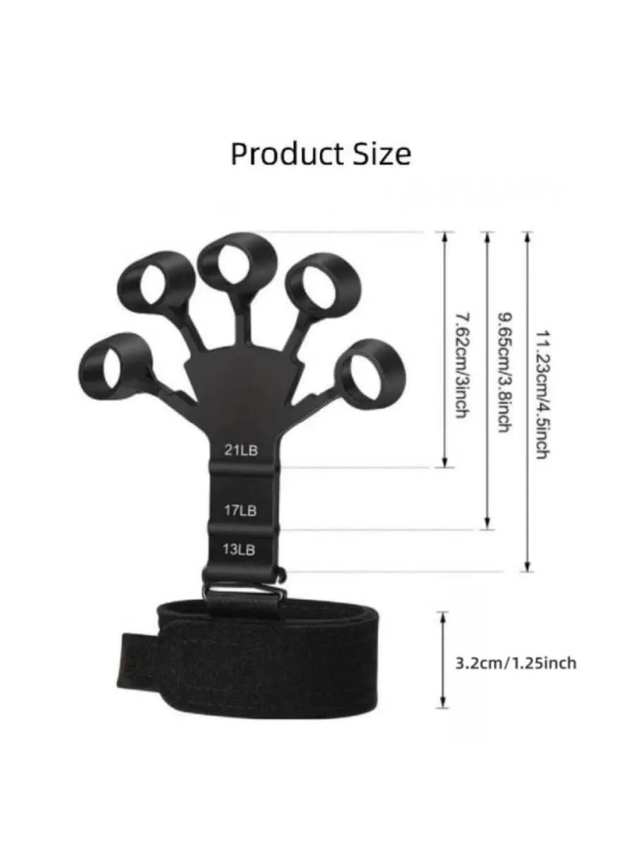 Black Silicone Hand Grip Strengthener