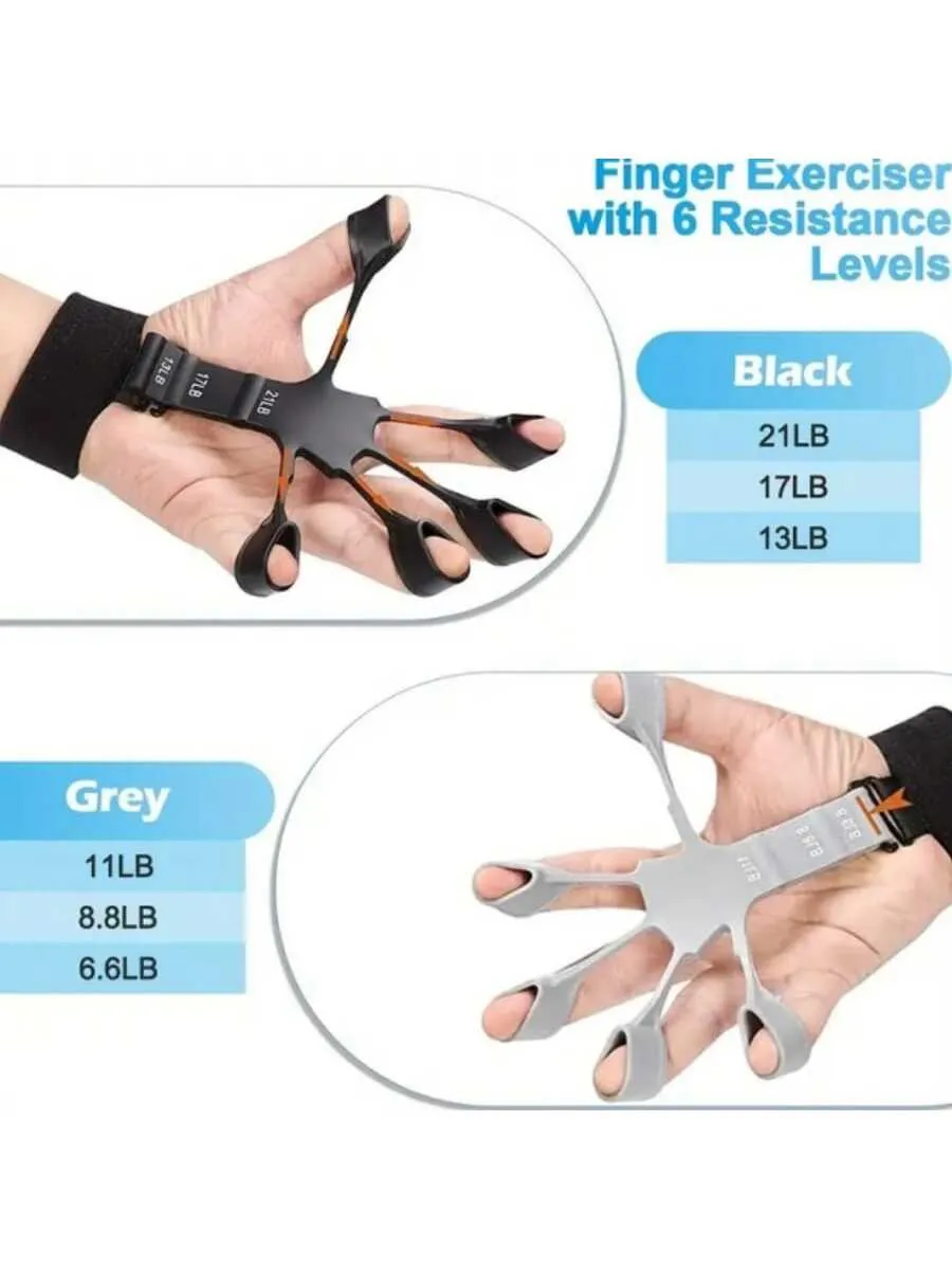 Black Silicone Hand Grip Strengthener