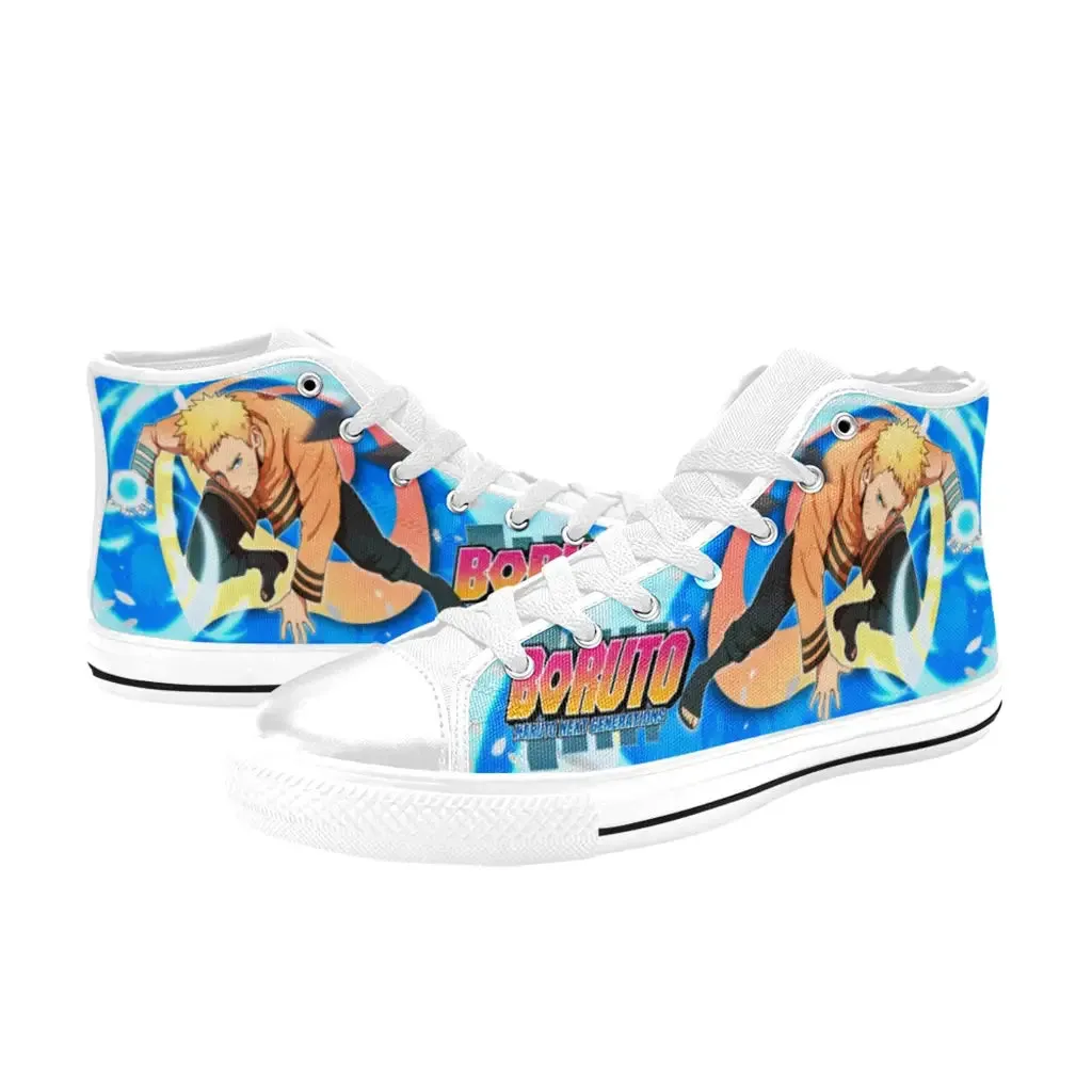 Boruto Naruto Next Generations Hokage Uzumaki Shoes High Top Sneakers for Kids and Adults