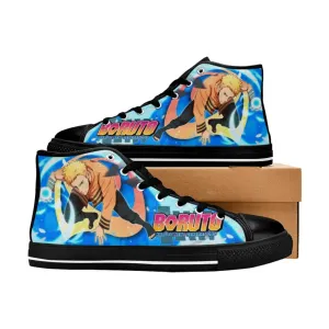 Boruto Naruto Next Generations Hokage Uzumaki Shoes High Top Sneakers for Kids and Adults