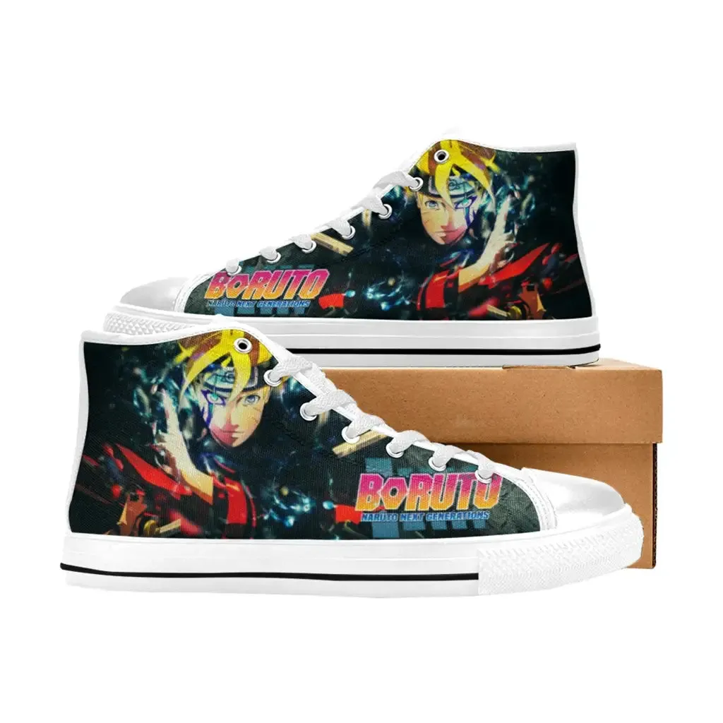 Boruto Naruto Next Generations Shoes High Top Sneakers for Kids and Adults