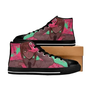 Chainsaw Man Makima Contract Devil Shoes High Top Sneakers for Kids and Adults