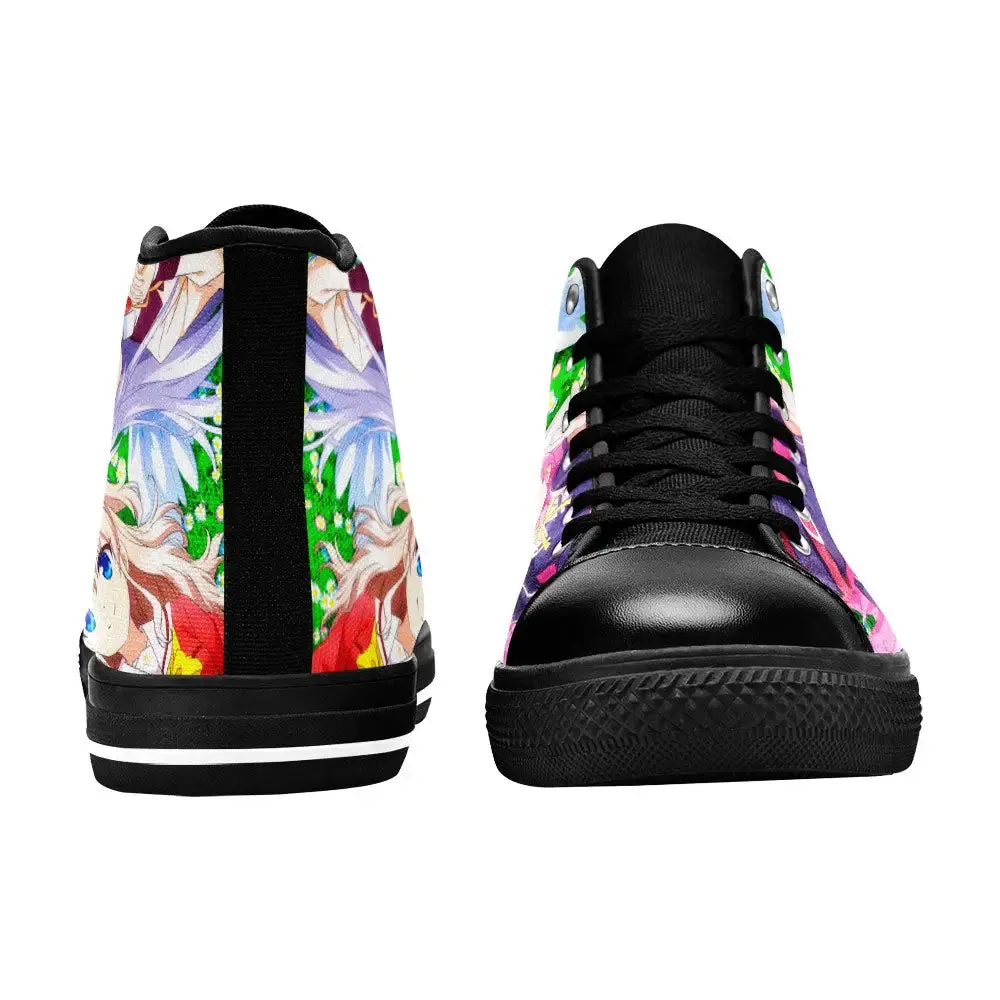 Charlotte Angel Beats Shoes High Top Sneakers for Kids and Adults