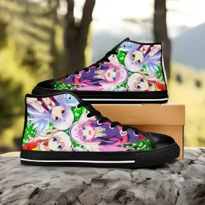 Charlotte Angel Beats Shoes High Top Sneakers for Kids and Adults