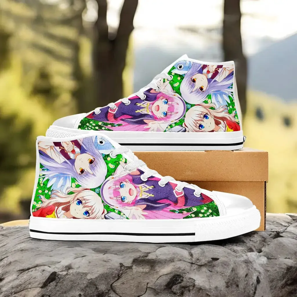 Charlotte Angel Beats Shoes High Top Sneakers for Kids and Adults