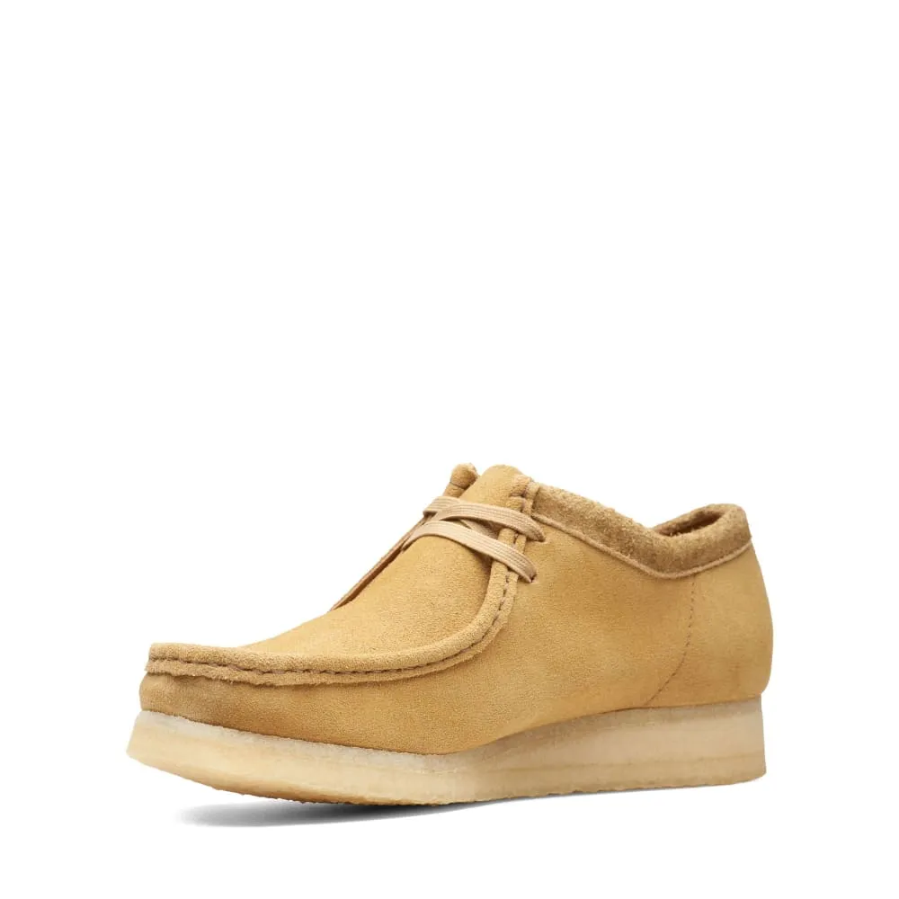 Clarks Originals Wallabee Low Top Men's Oakmoss Yellow Suede 26166241
