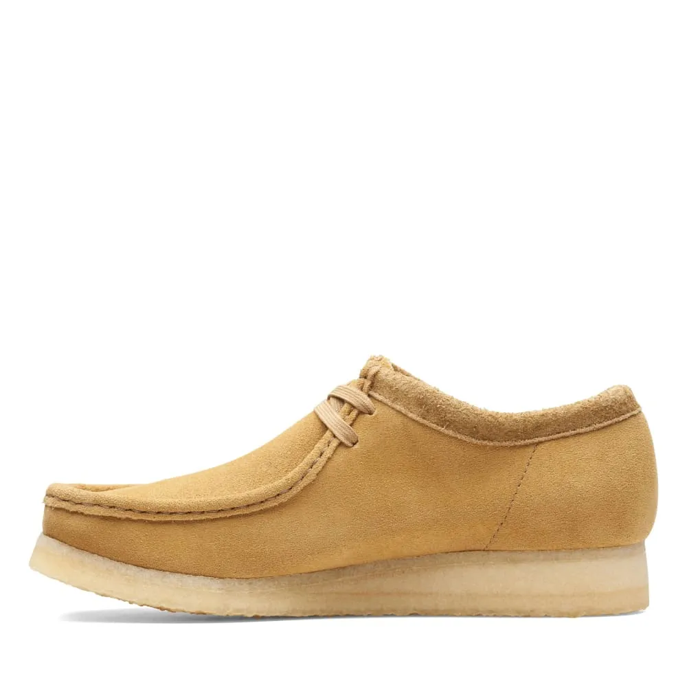 Clarks Originals Wallabee Low Top Men's Oakmoss Yellow Suede 26166241