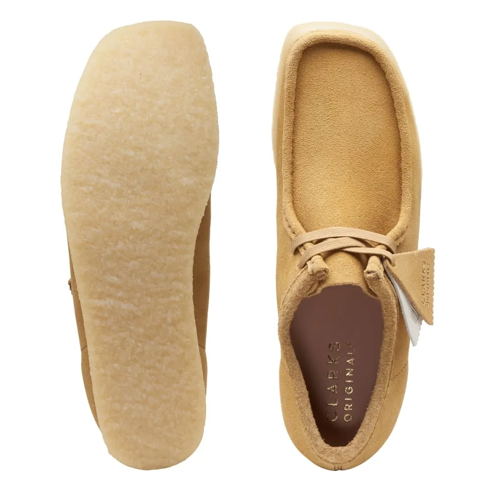 Clarks Originals Wallabee Low Top Men's Oakmoss Yellow Suede 26166241