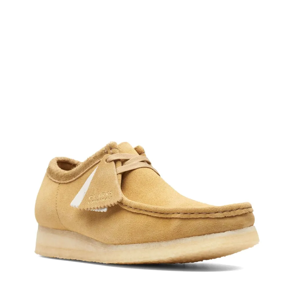 Clarks Originals Wallabee Low Top Men's Oakmoss Yellow Suede 26166241
