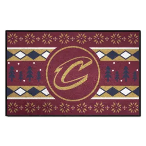 Cleveland Cavaliers Holiday Sweater Starter Mat Accent Rug - 19in. x 30in.