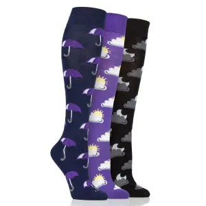 Dare To Wear Ladies Long Socks 3 Pack - Wheather