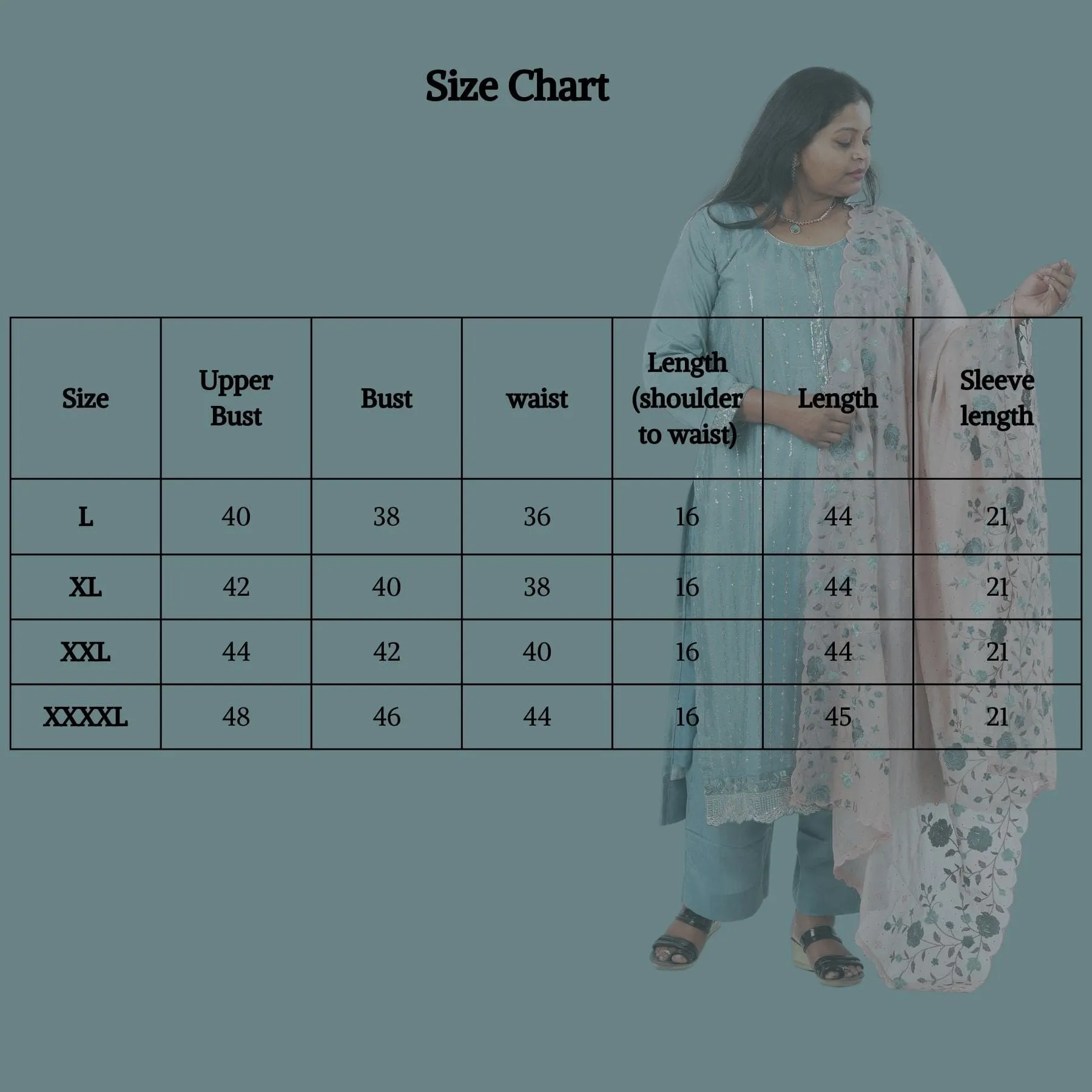 Exquisite Embroidered Chinnon Salwar Kamaz: Elegant Kurti with Sequins Work