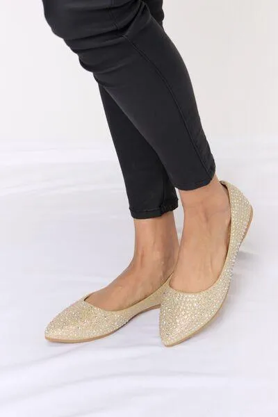 Forever Link Jeweled Comfort Rhinestone Slip On Shoes