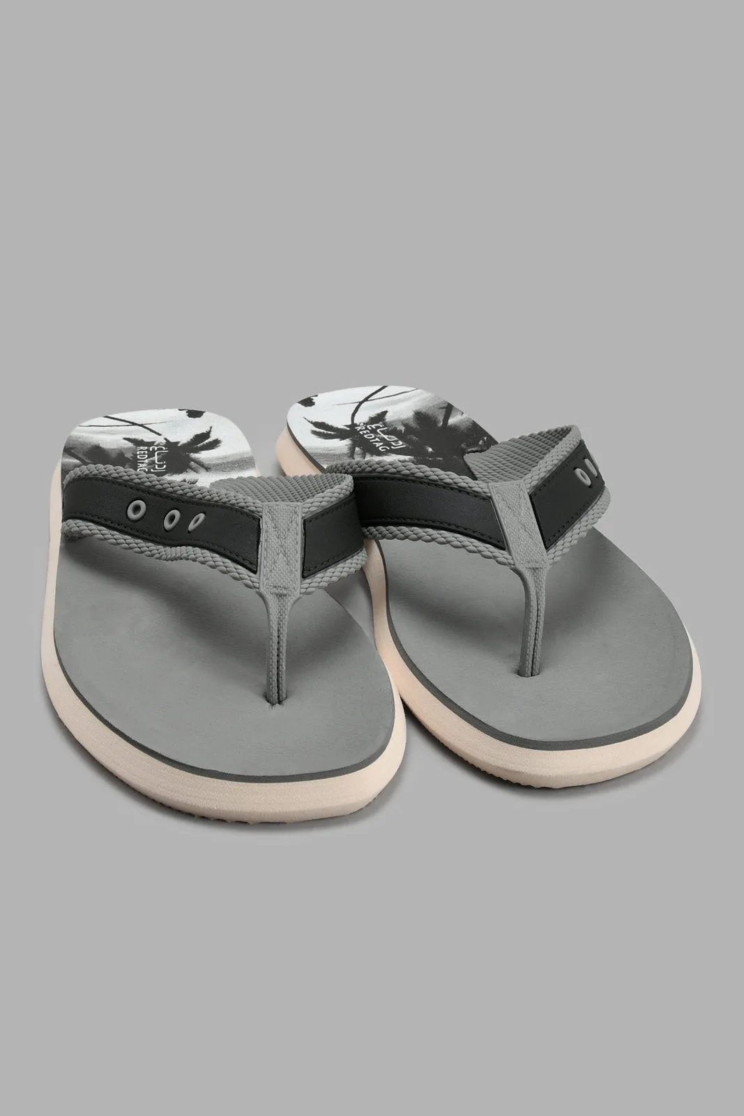 Grey Tree Flip Flop