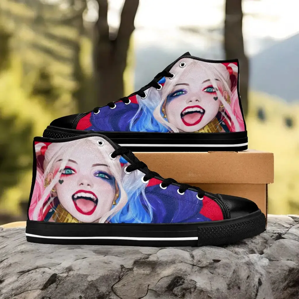 Harley Quinn Puddin Shoes High Top Sneakers for Kids and Adults