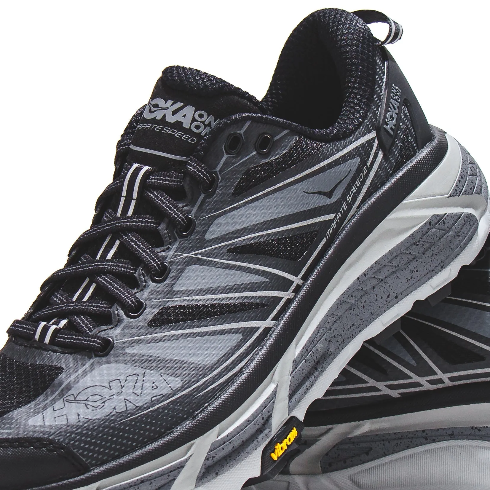 Hoka One One Men Mafate Speed 2 Black Castlerock 1126851-BCSTL