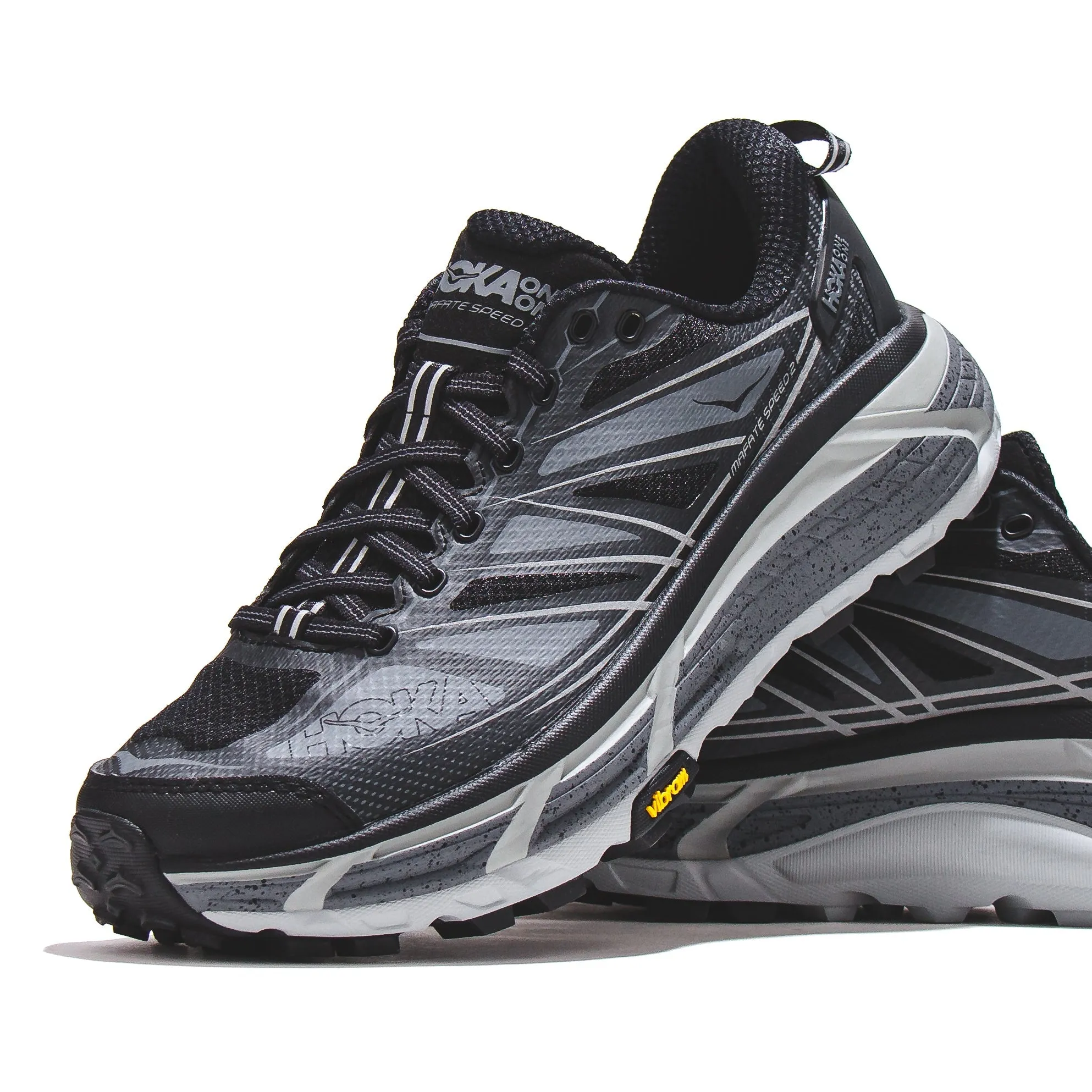 Hoka One One Men Mafate Speed 2 Black Castlerock 1126851-BCSTL