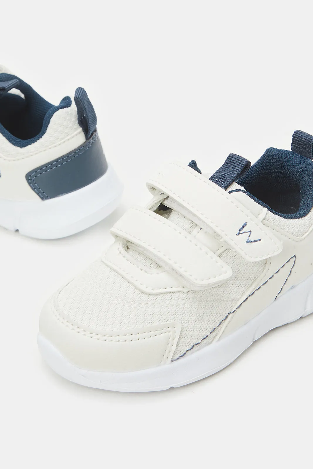 Infant Boys White Mesh Trainers