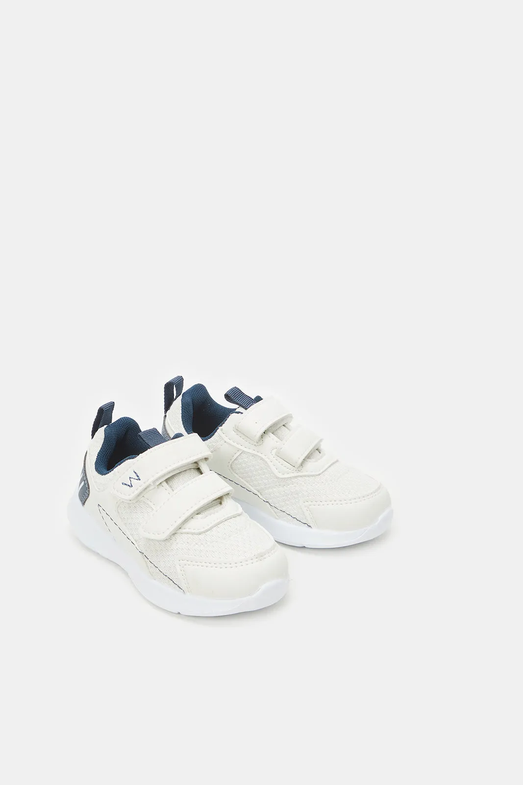 Infant Boys White Mesh Trainers