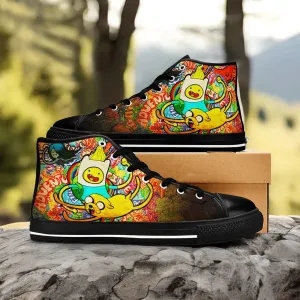 Jake Adventure Time Shoes High Top Sneakers for Kids and Adults