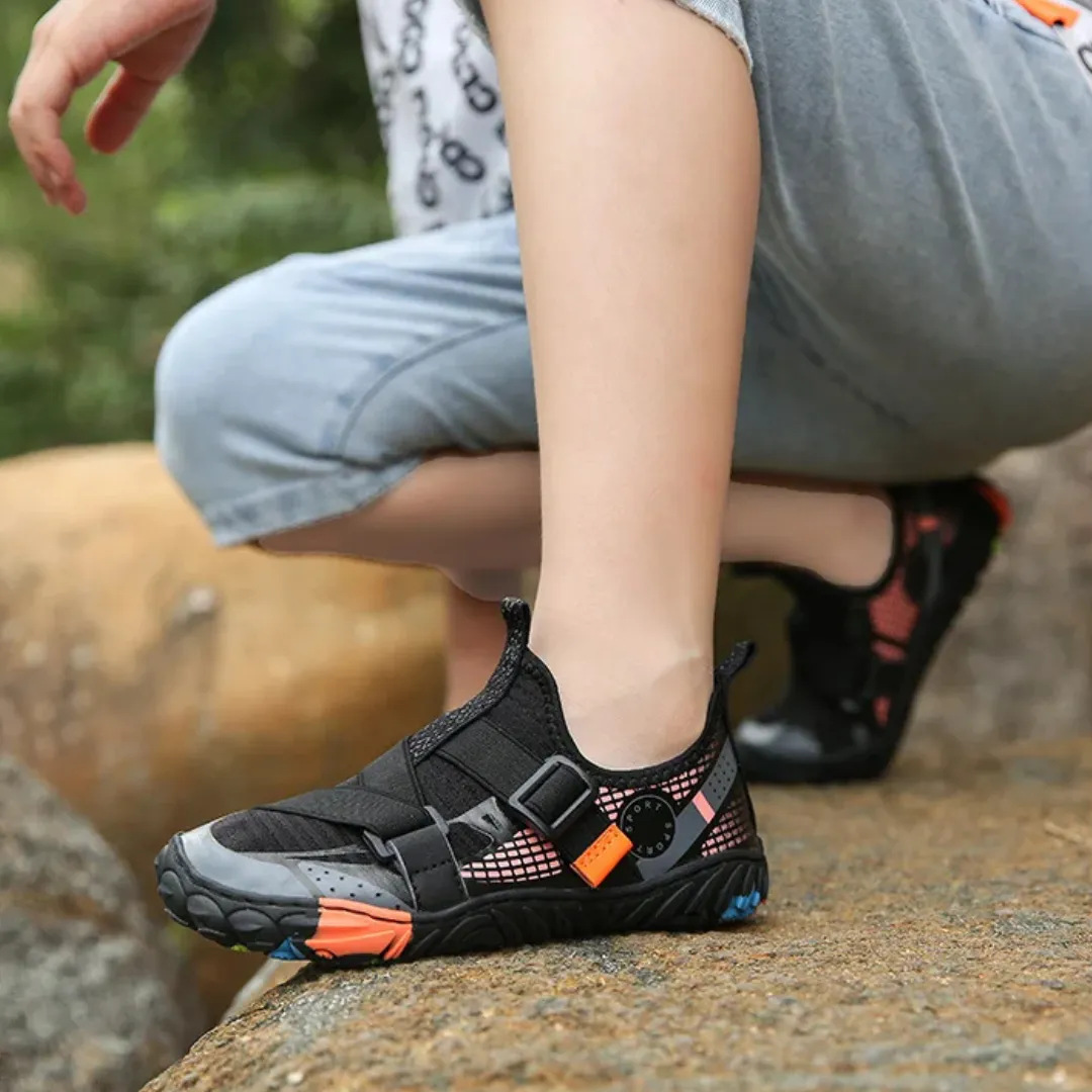 Kids Breathable Quick-Dry Barefoot Beach Shoes - Non-Slip Water Shoes for Boys and Girls