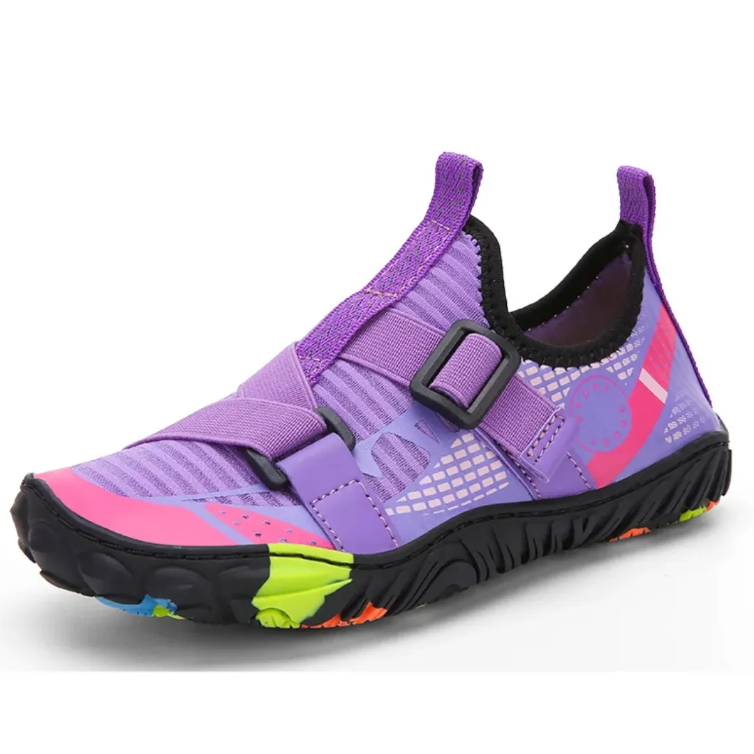 Kids Breathable Quick-Dry Barefoot Beach Shoes - Non-Slip Water Shoes for Boys and Girls