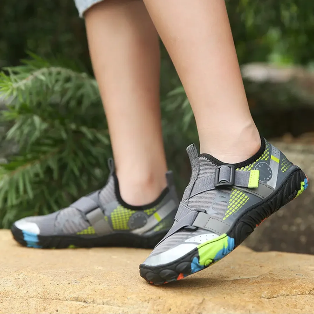 Kids Breathable Quick-Dry Barefoot Beach Shoes - Non-Slip Water Shoes for Boys and Girls