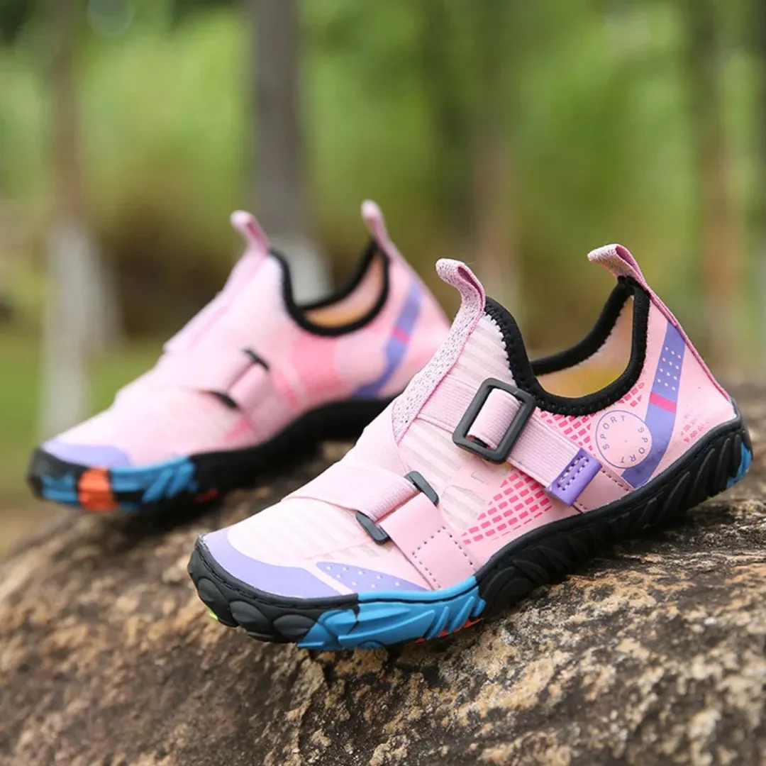 Kids Breathable Quick-Dry Barefoot Beach Shoes - Non-Slip Water Shoes for Boys and Girls