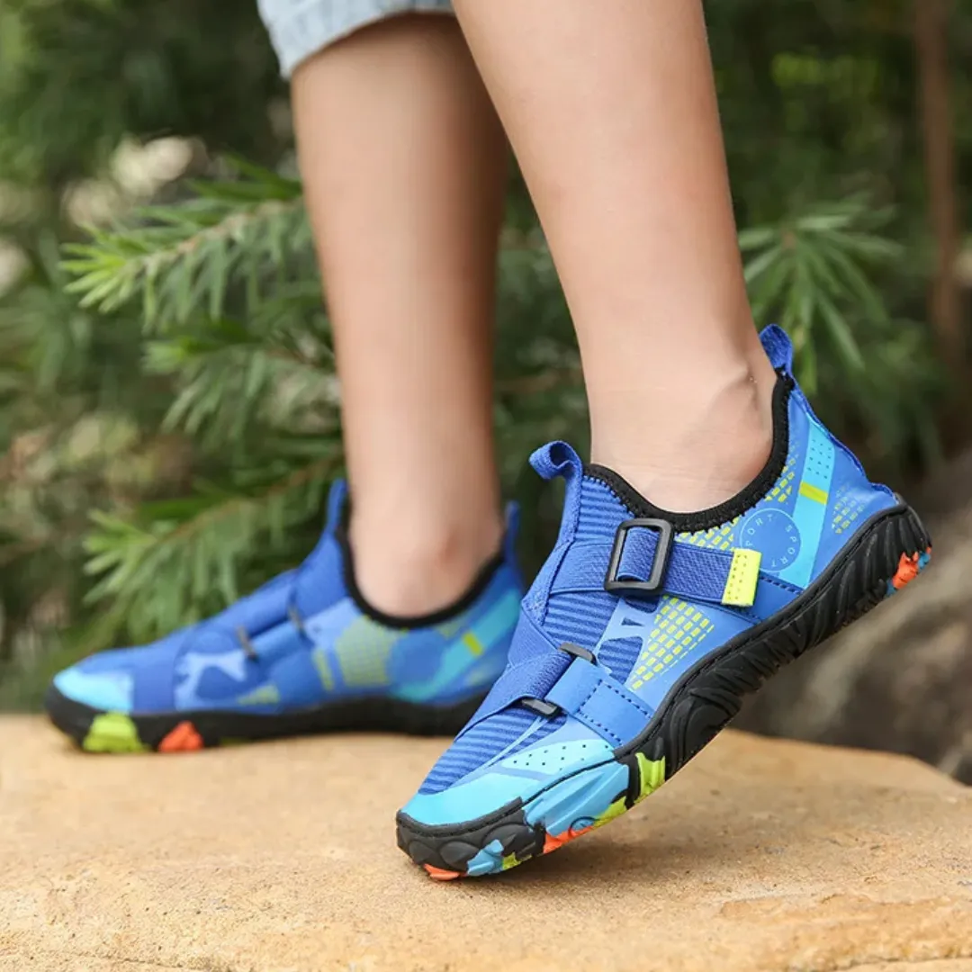 Kids Breathable Quick-Dry Barefoot Beach Shoes - Non-Slip Water Shoes for Boys and Girls