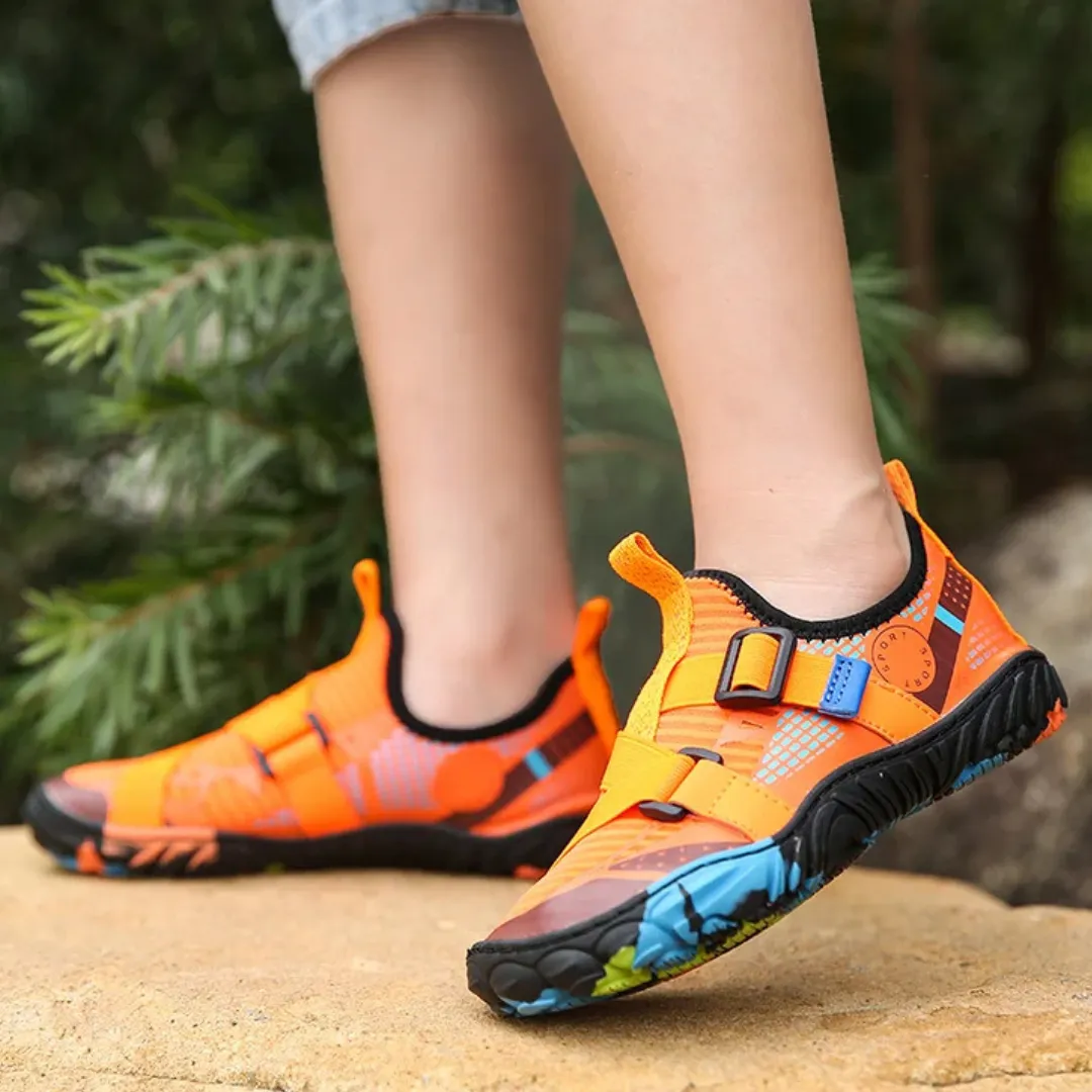 Kids Breathable Quick-Dry Barefoot Beach Shoes - Non-Slip Water Shoes for Boys and Girls