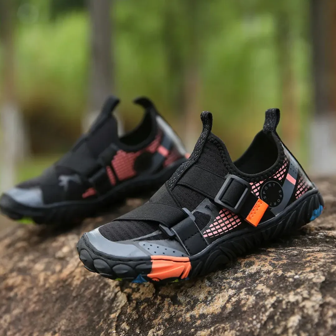 Kids Breathable Quick-Dry Barefoot Beach Shoes - Non-Slip Water Shoes for Boys and Girls