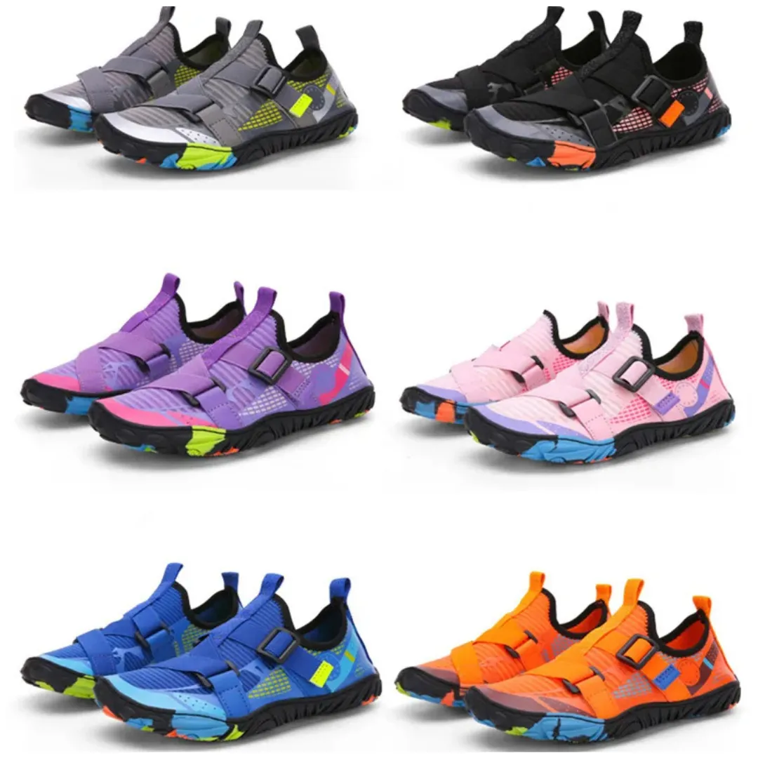 Kids Breathable Quick-Dry Barefoot Beach Shoes - Non-Slip Water Shoes for Boys and Girls