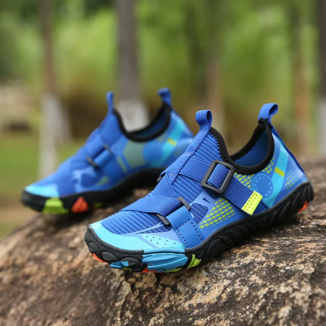 Kids Breathable Quick-Dry Barefoot Beach Shoes - Non-Slip Water Shoes for Boys and Girls
