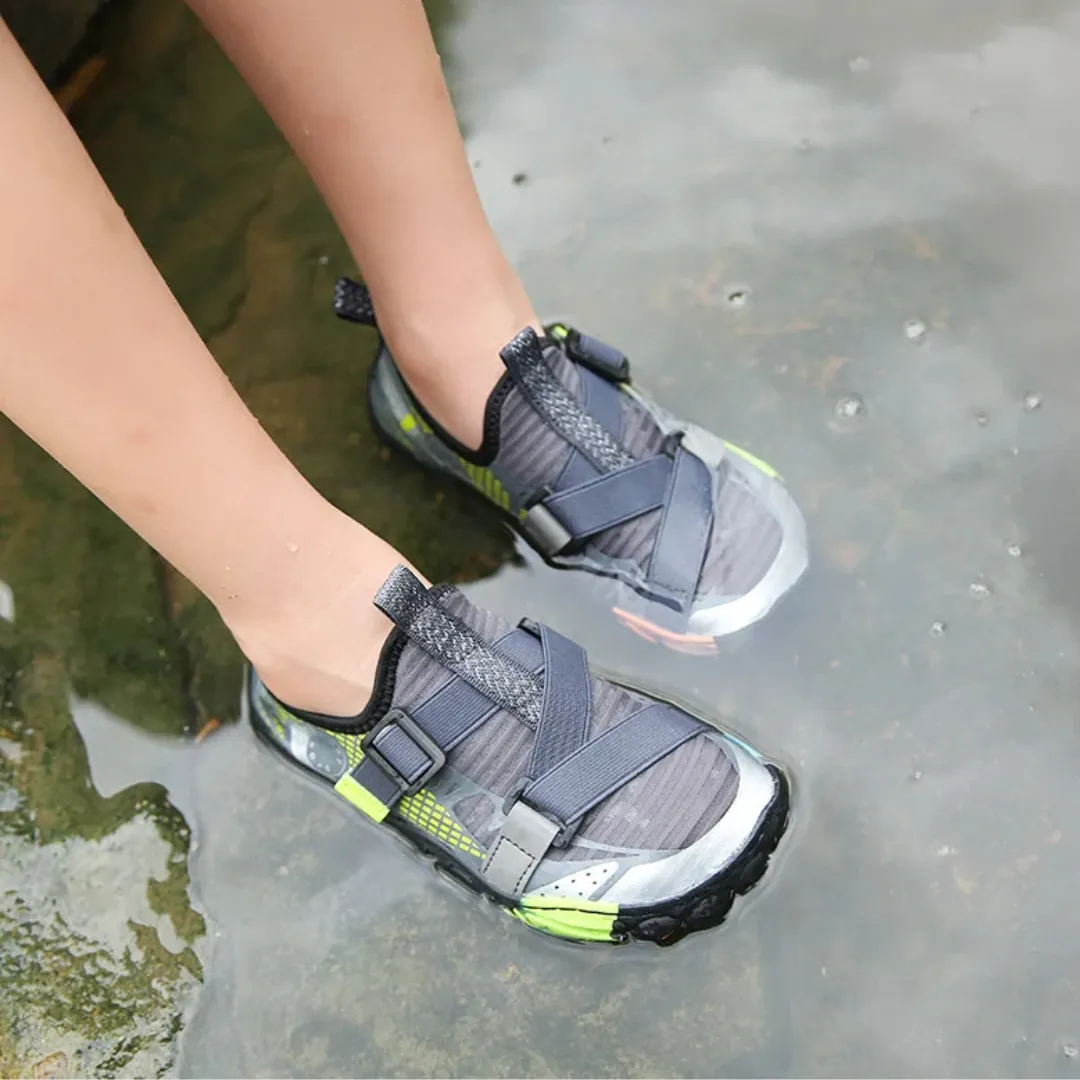 Kids Breathable Quick-Dry Barefoot Beach Shoes - Non-Slip Water Shoes for Boys and Girls