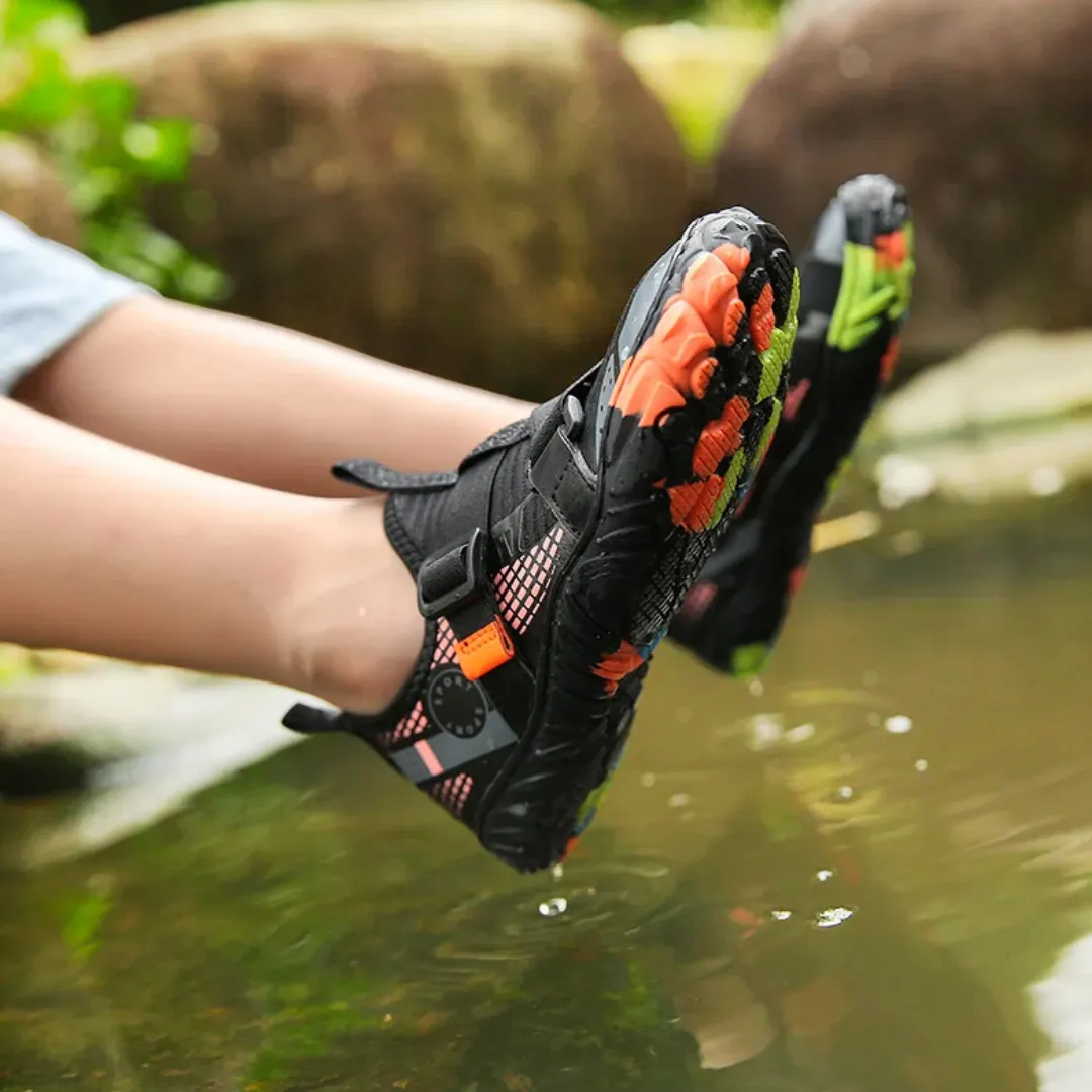 Kids Breathable Quick-Dry Barefoot Beach Shoes - Non-Slip Water Shoes for Boys and Girls