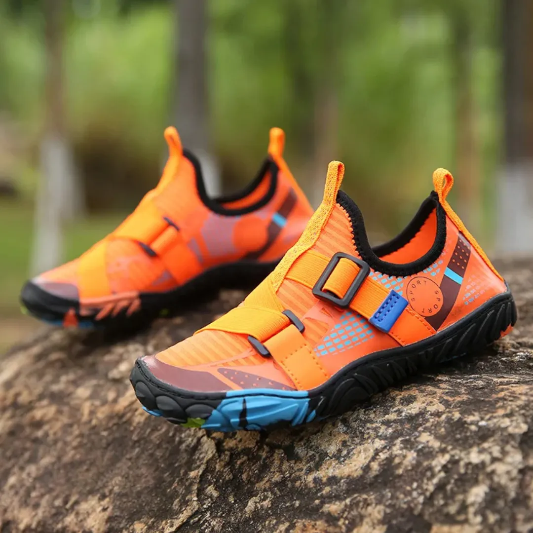 Kids Breathable Quick-Dry Barefoot Beach Shoes - Non-Slip Water Shoes for Boys and Girls