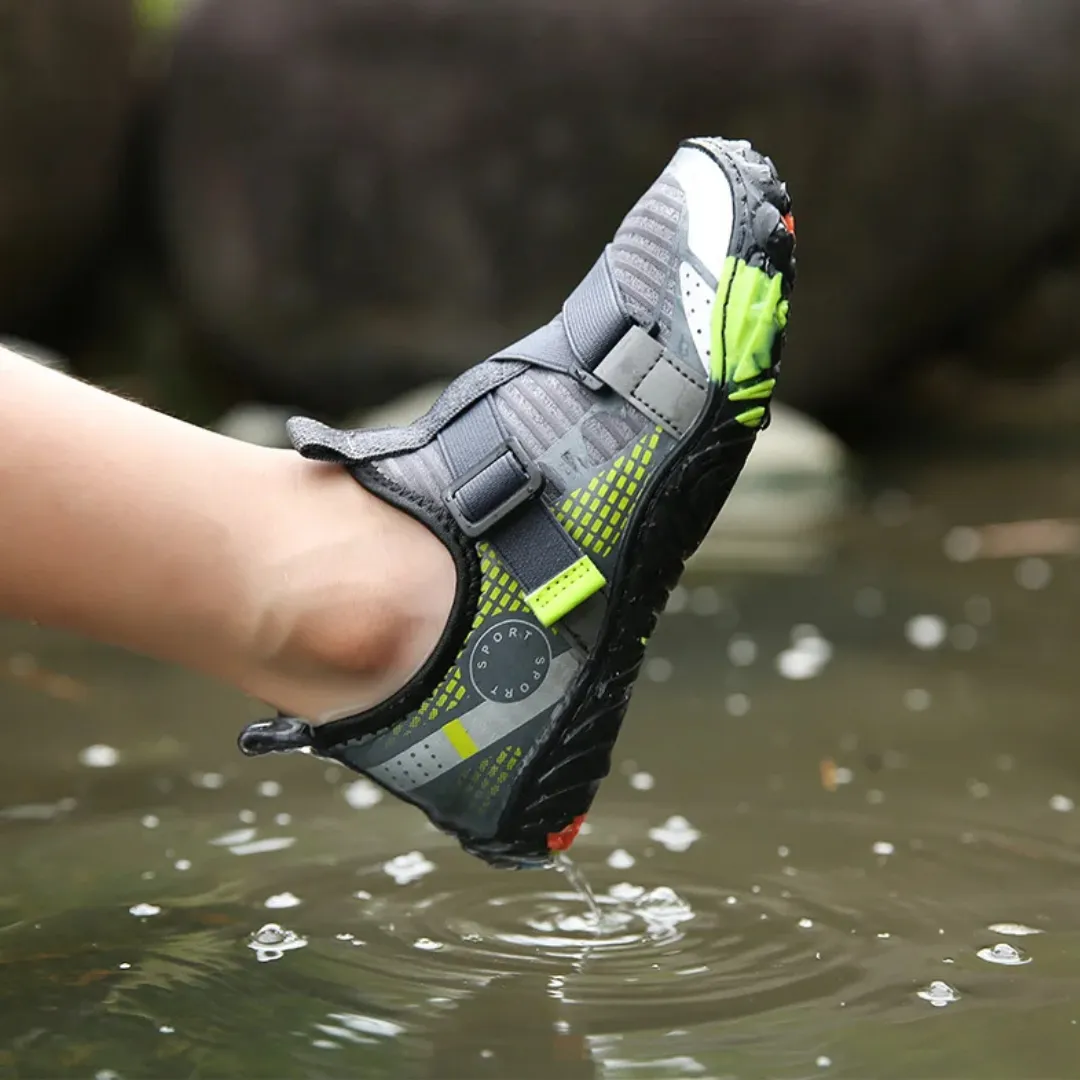 Kids Breathable Quick-Dry Barefoot Beach Shoes - Non-Slip Water Shoes for Boys and Girls