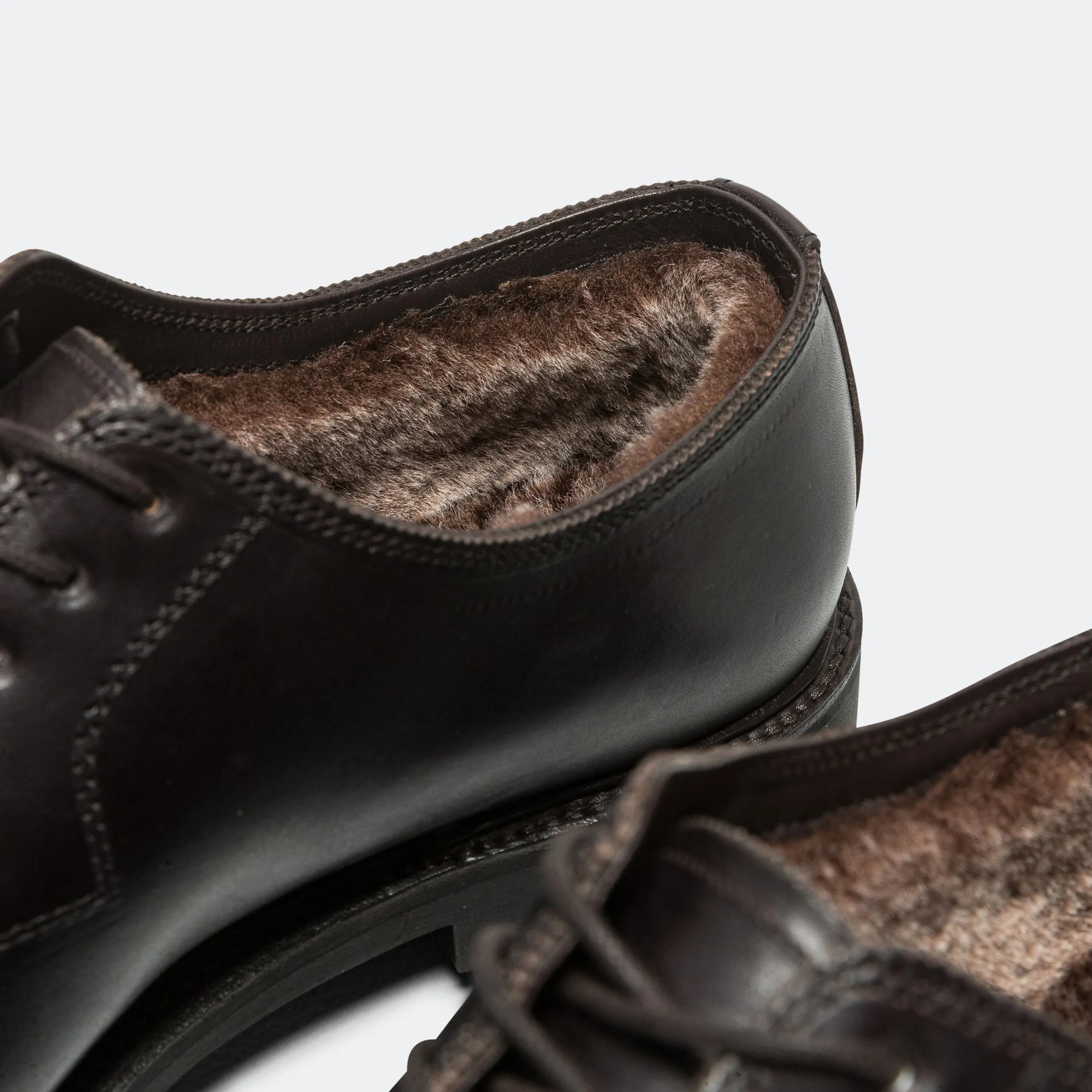 Lace Up Shoes - Mocca Leather