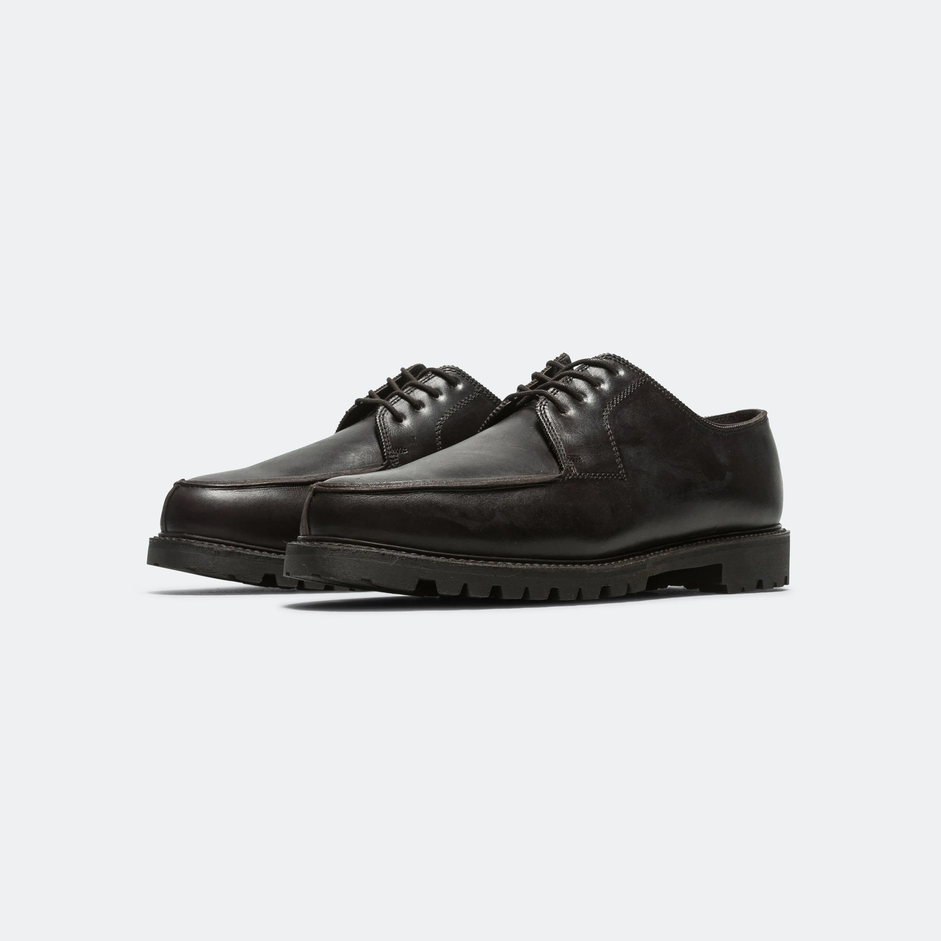Lace Up Shoes - Mocca Leather