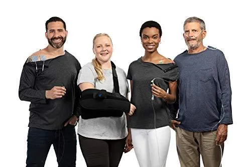 MAI Post Shoulder Surgery Shirts | Chemo Clothing | Short Sleeve Shirt Men Charcoal