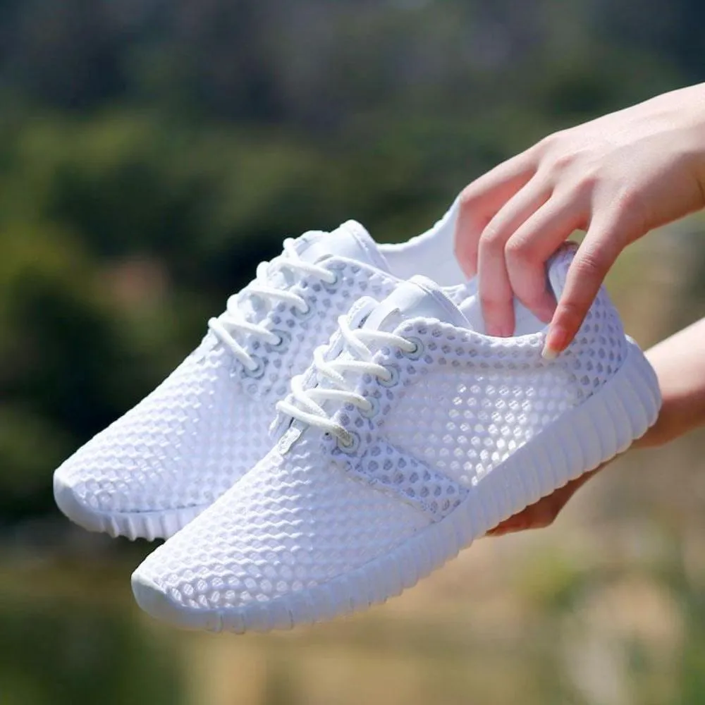 Mesh Hollow Soft Lightweight Vulcanize Breathable Sneakers