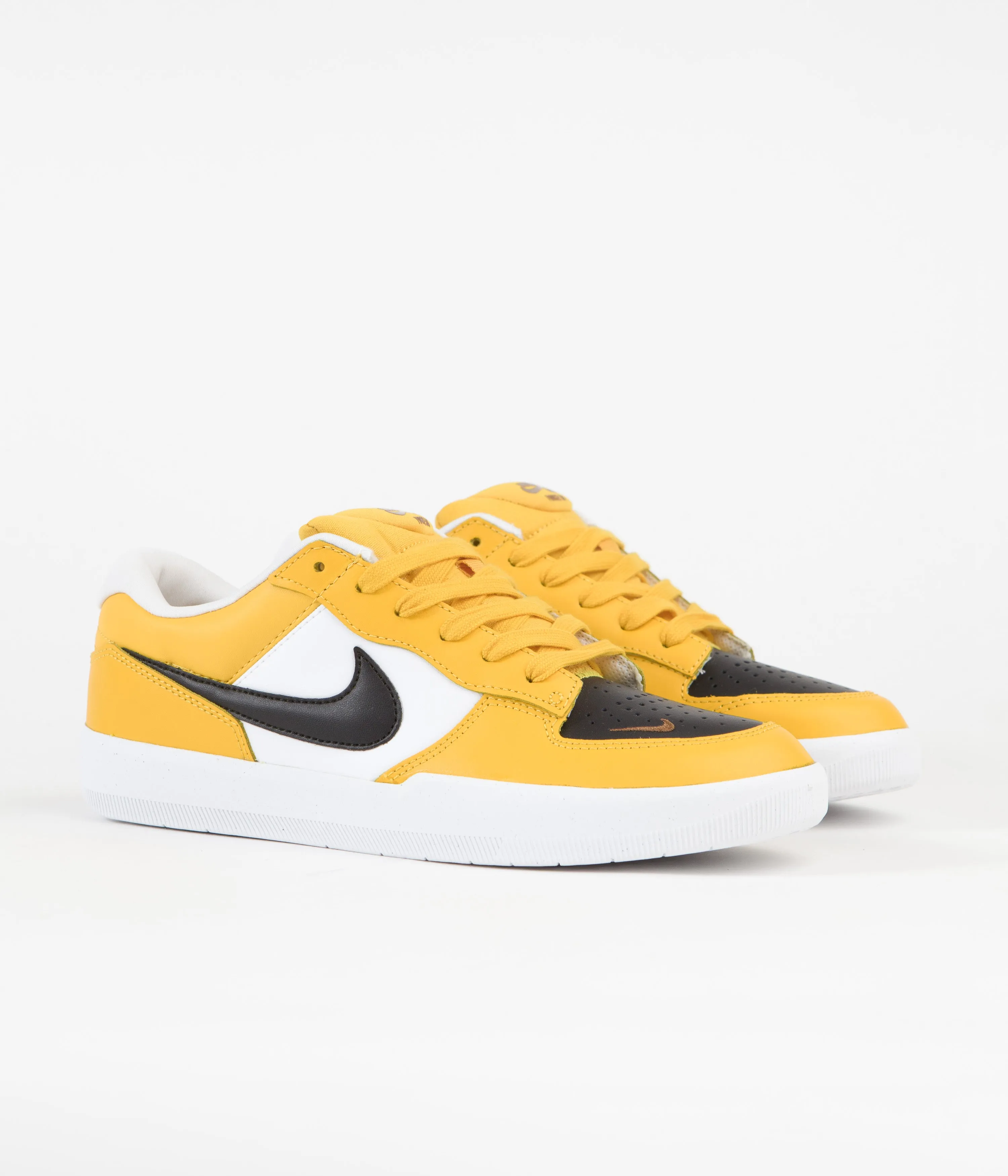 Nike SB Force 58 Premium Shoes - University Gold / Black - White - Pecan