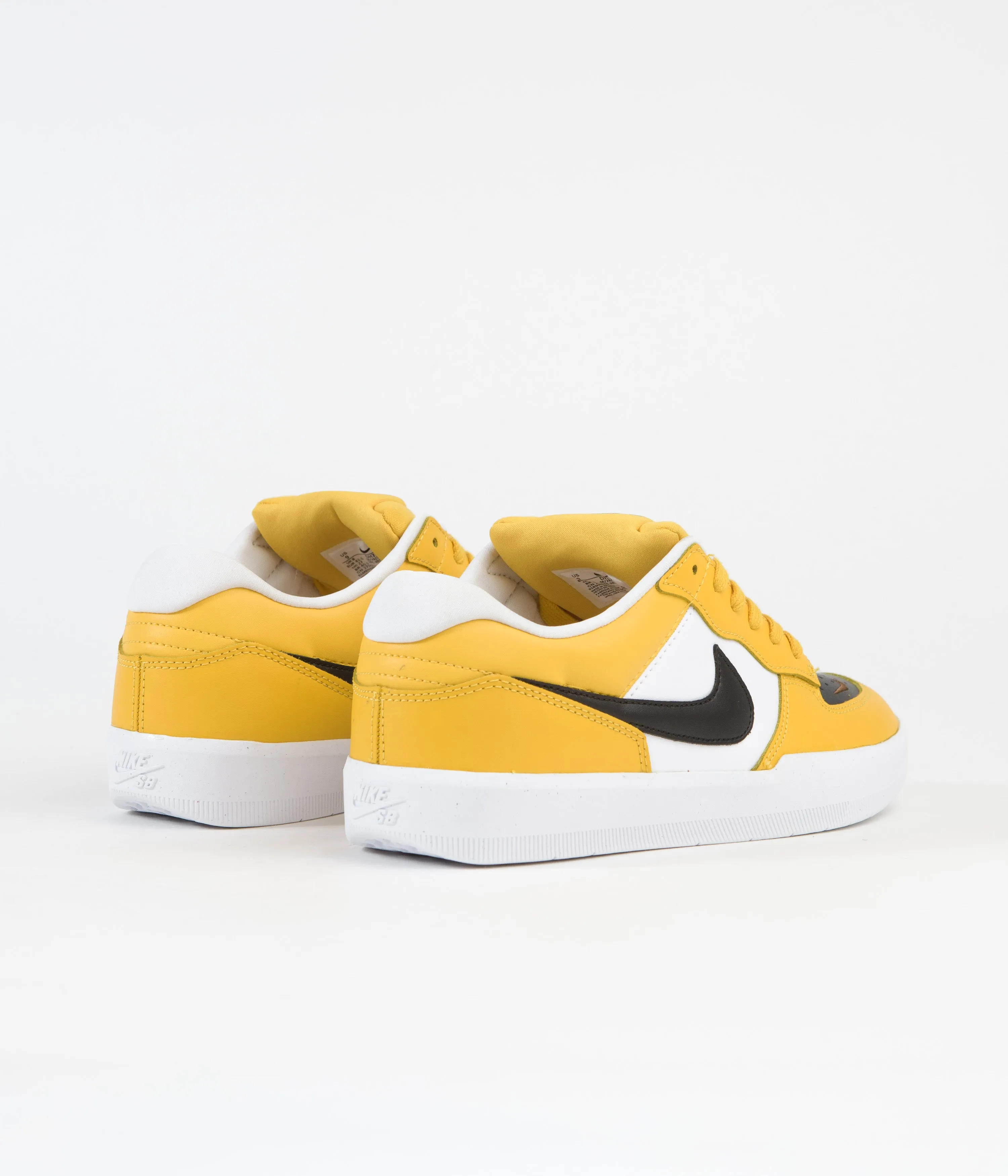 Nike SB Force 58 Premium Shoes - University Gold / Black - White - Pecan