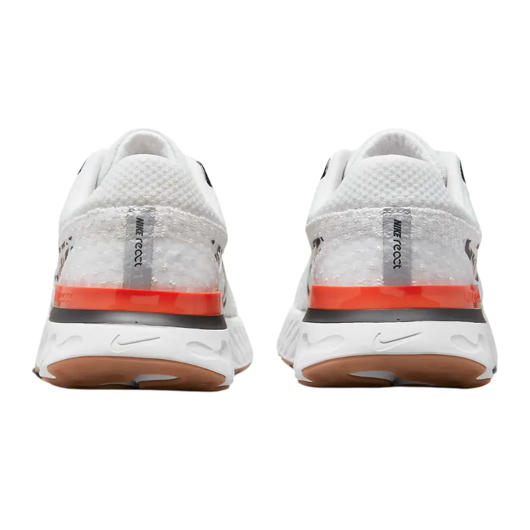 Nike - Women's React Infinity Run Flyknit 3 'Leopard' - Platinum Tint / Team Orange / Black / Metallic Summit White