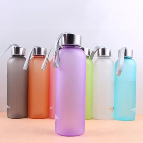 Outdoor Sports Portable Frosted Water Bottle